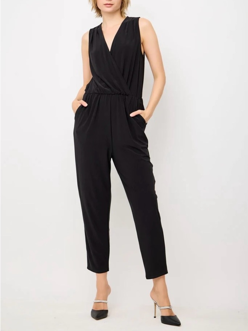 One Clothing Black Sleeveless Jumpsuit Medium